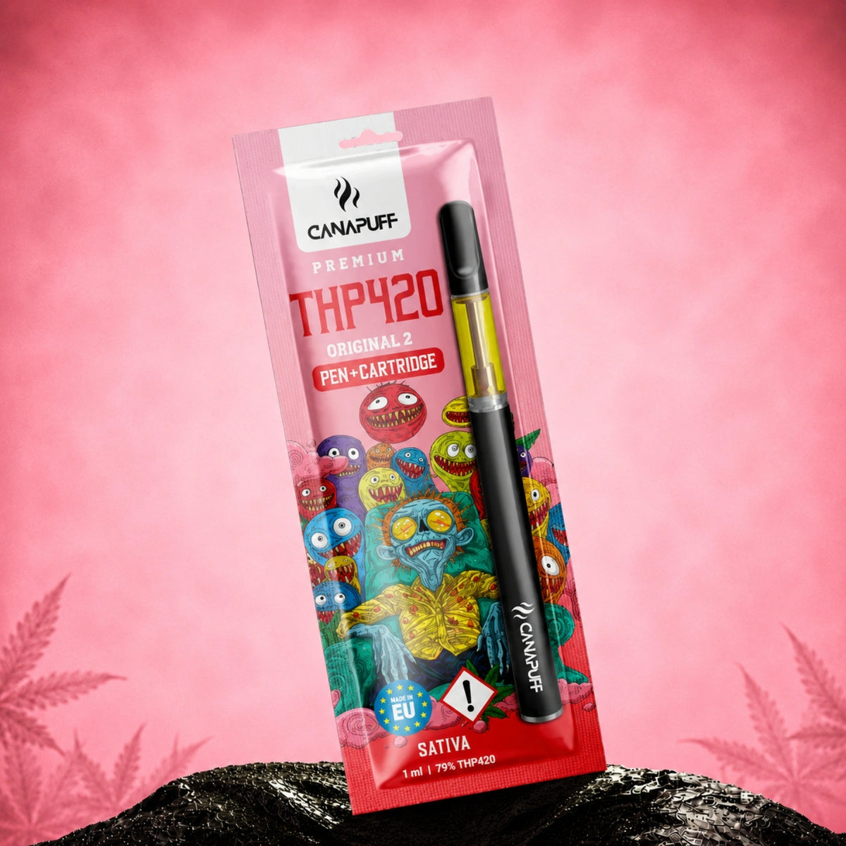 Canapuff THP420 Original Z pen en cartridge 79% Sativa 1 ml