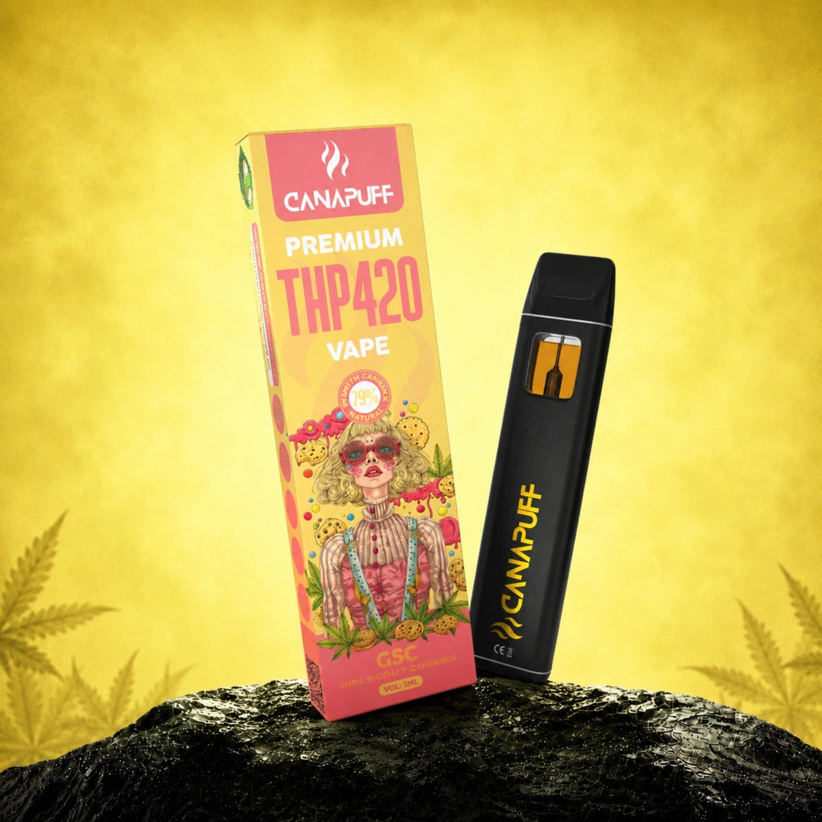 Canapuff THP420 Vape GSC 79% 1ml wegwerppen met doosverpakking