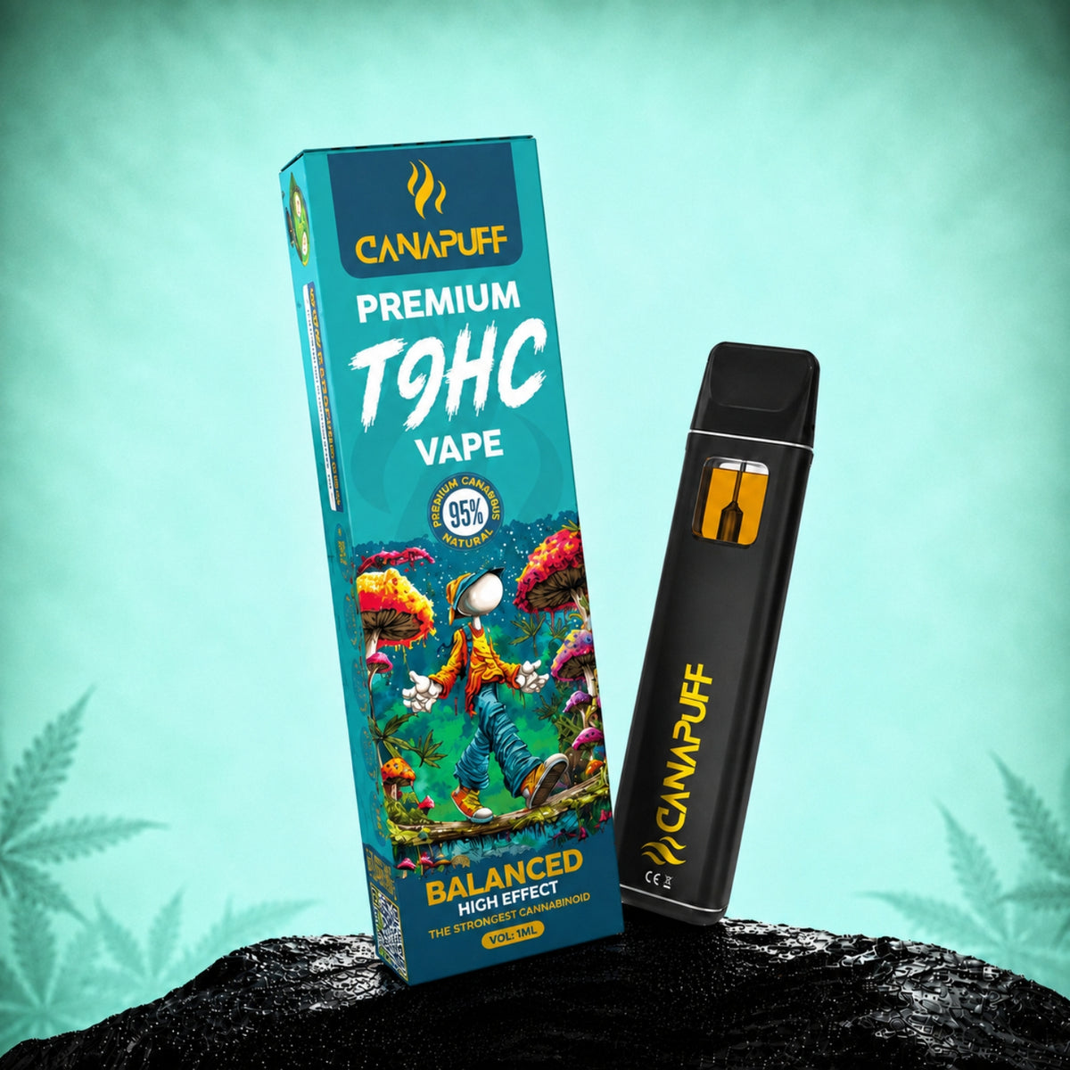 Canapuff TⳊHC Vape Balanced 95% 1ml wegwerppen