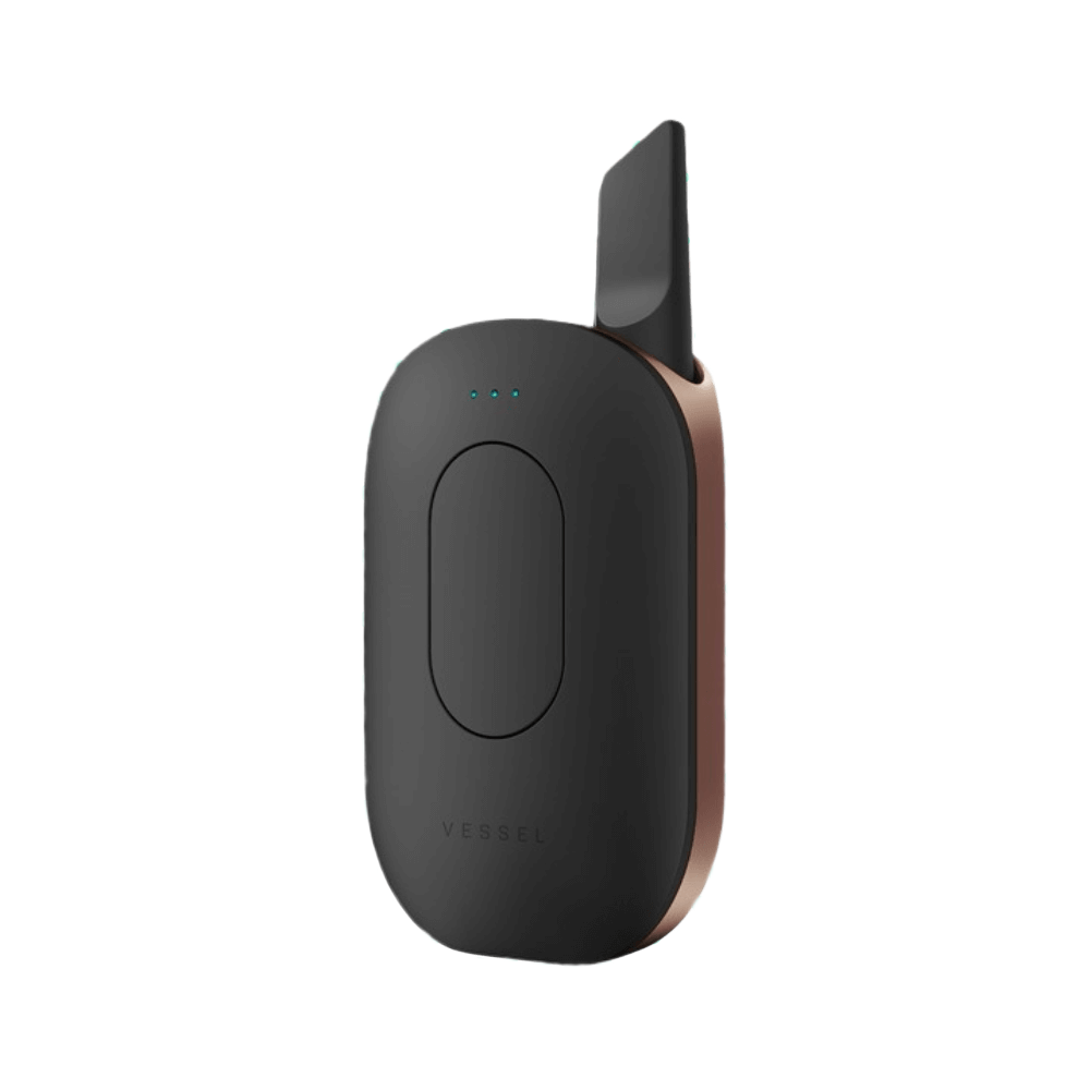 Vessel Compass vape-apparaat in zwarte en koperen afwerking