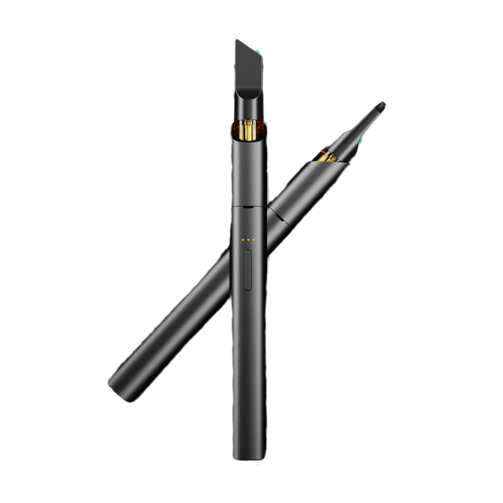 Vessel Vista Edge vape pen in slate zwart met gouden accenten