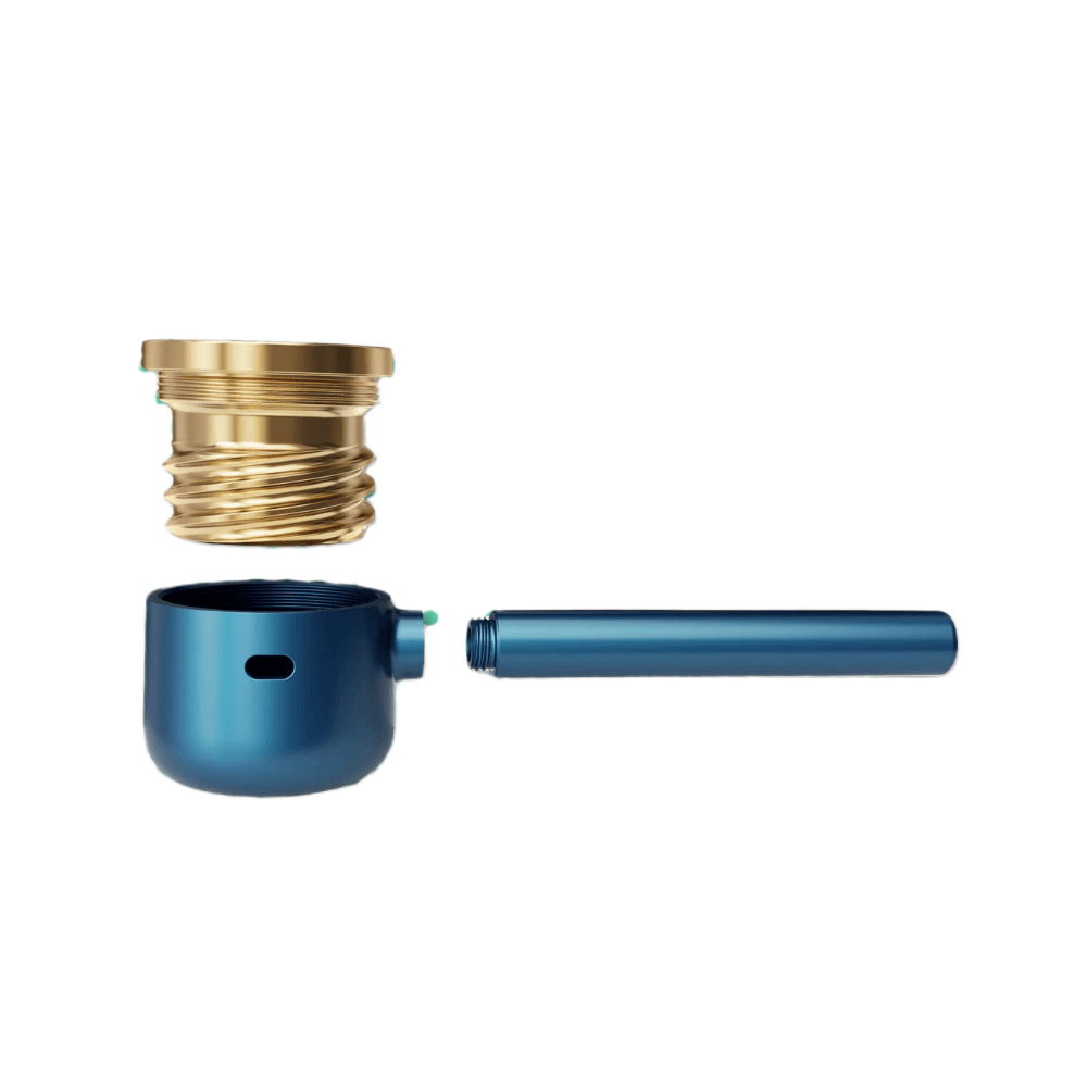 Vessel Pipe Maritime met gouden dop en blauwe kop