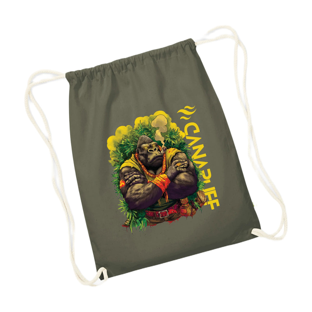 Sac à cordon – Gorilla Power – Olive