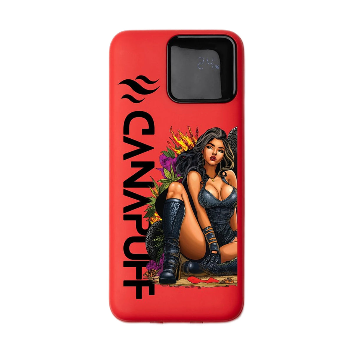 Canapuff Power Bank – Black Mamba – Red