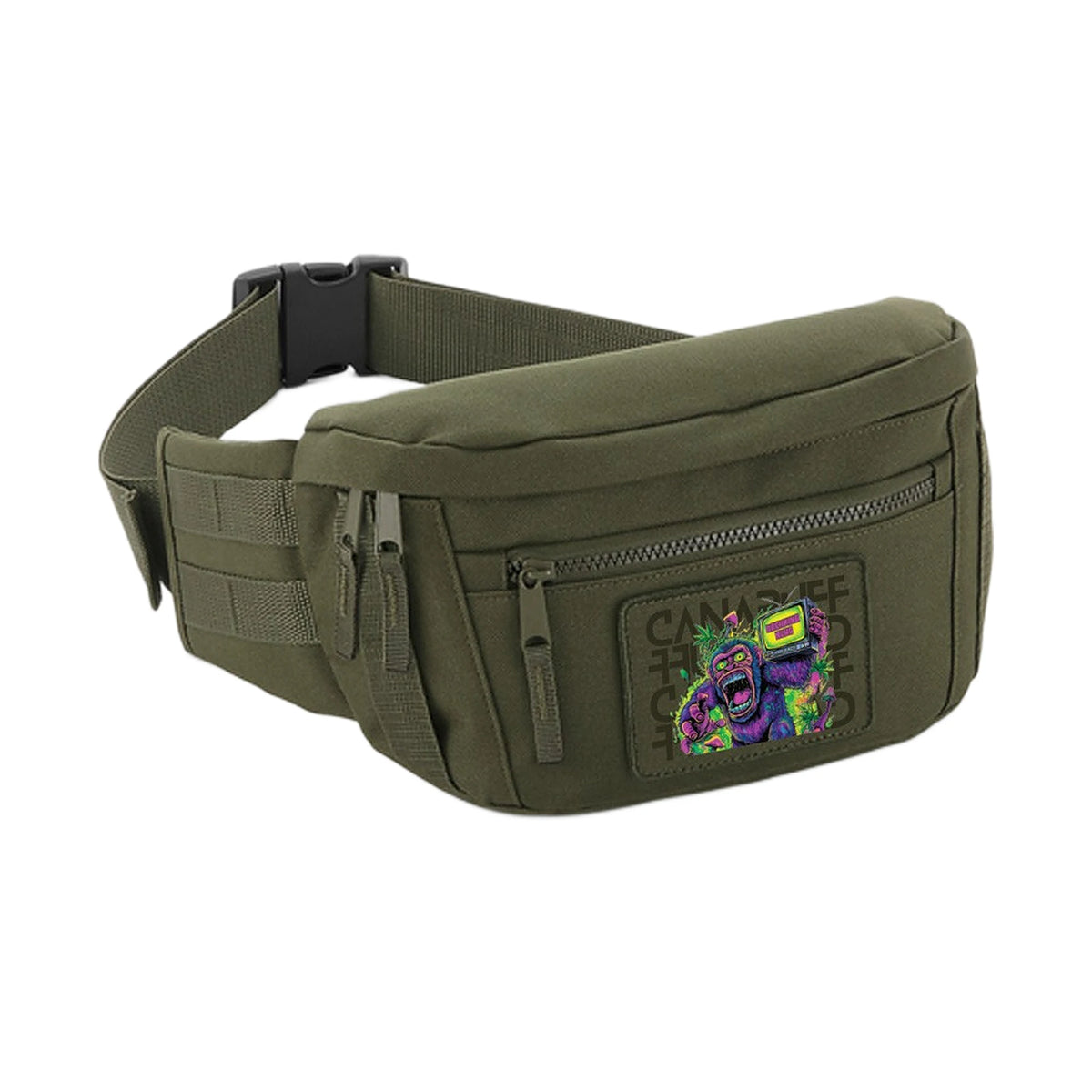 Canapuff Waist Bag – Panic Monkey – Green