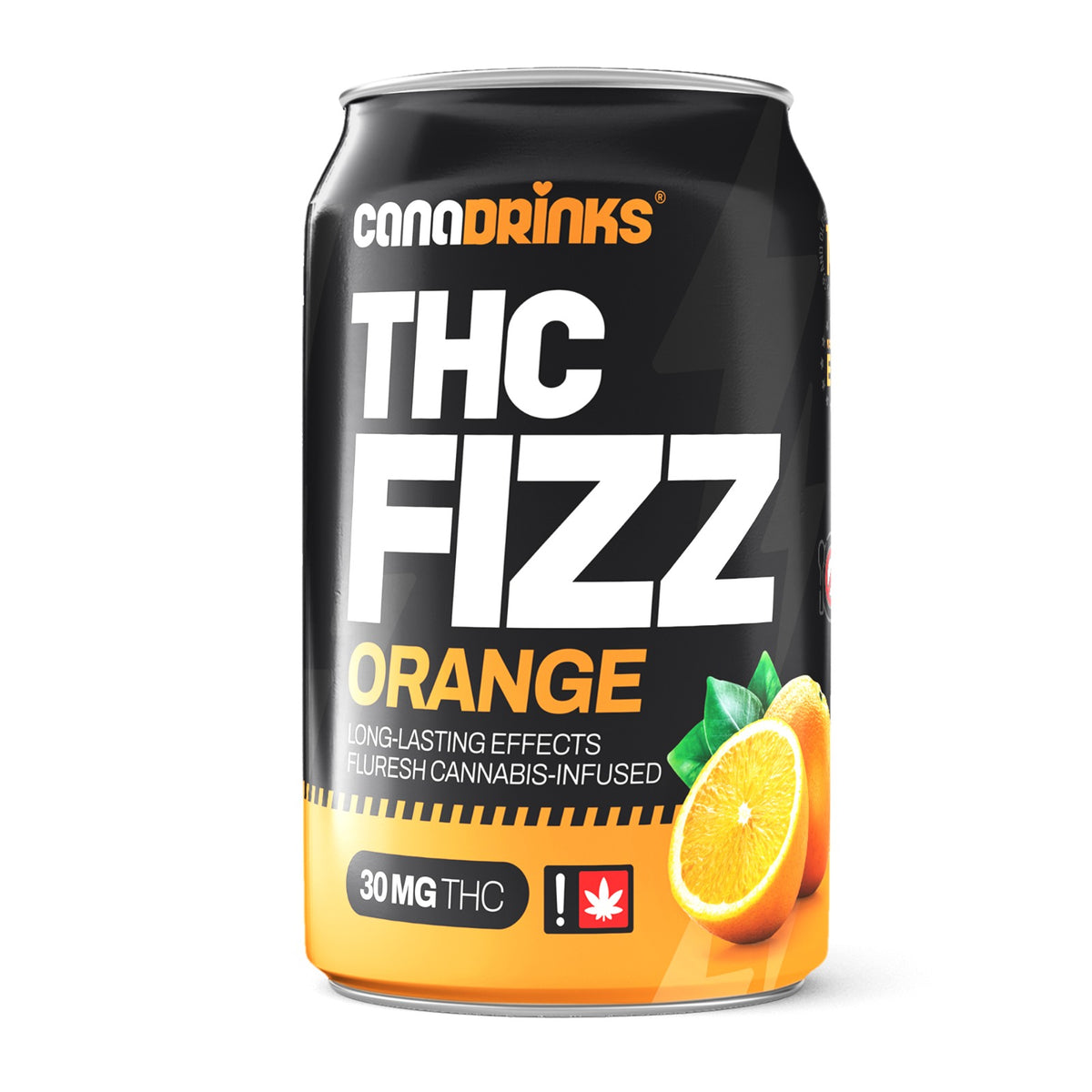 THC Fizz Sinaasappel 30 mg/THC-Canapuff