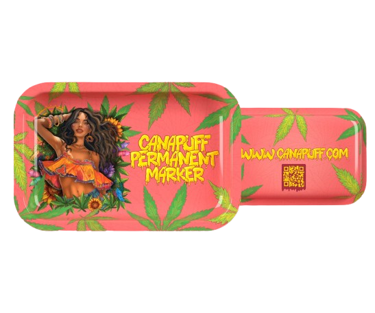 Canapuff rolling tray, Permanent Marker-ontwerp, miniformaat